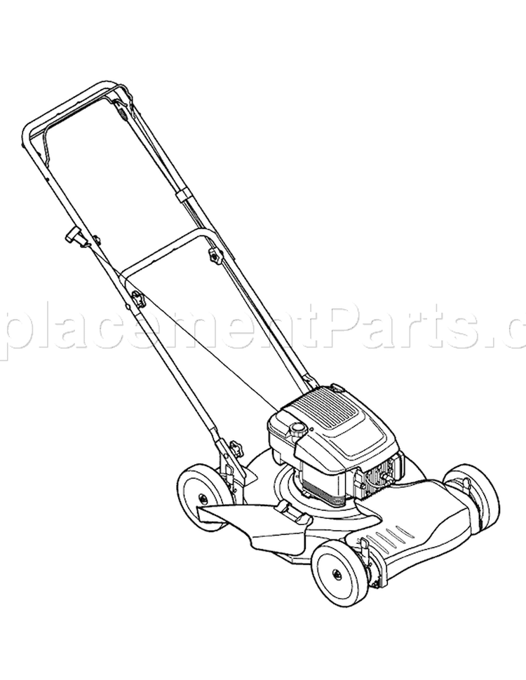 Page B Diagram and Parts List for 12A-265C001 2007 Yard Man Lawn Mower